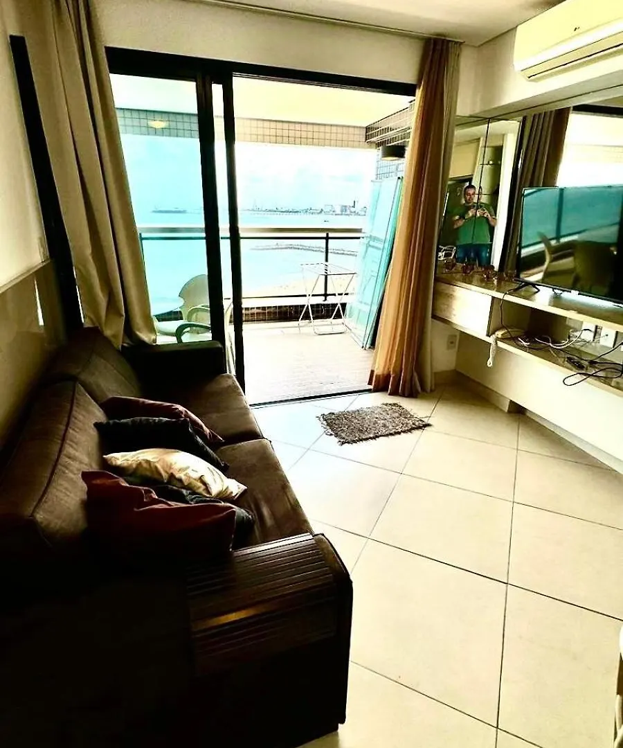 公寓 Ed Landscape Apt Luxo De 2 Quartos Frente Mar 福塔雷萨