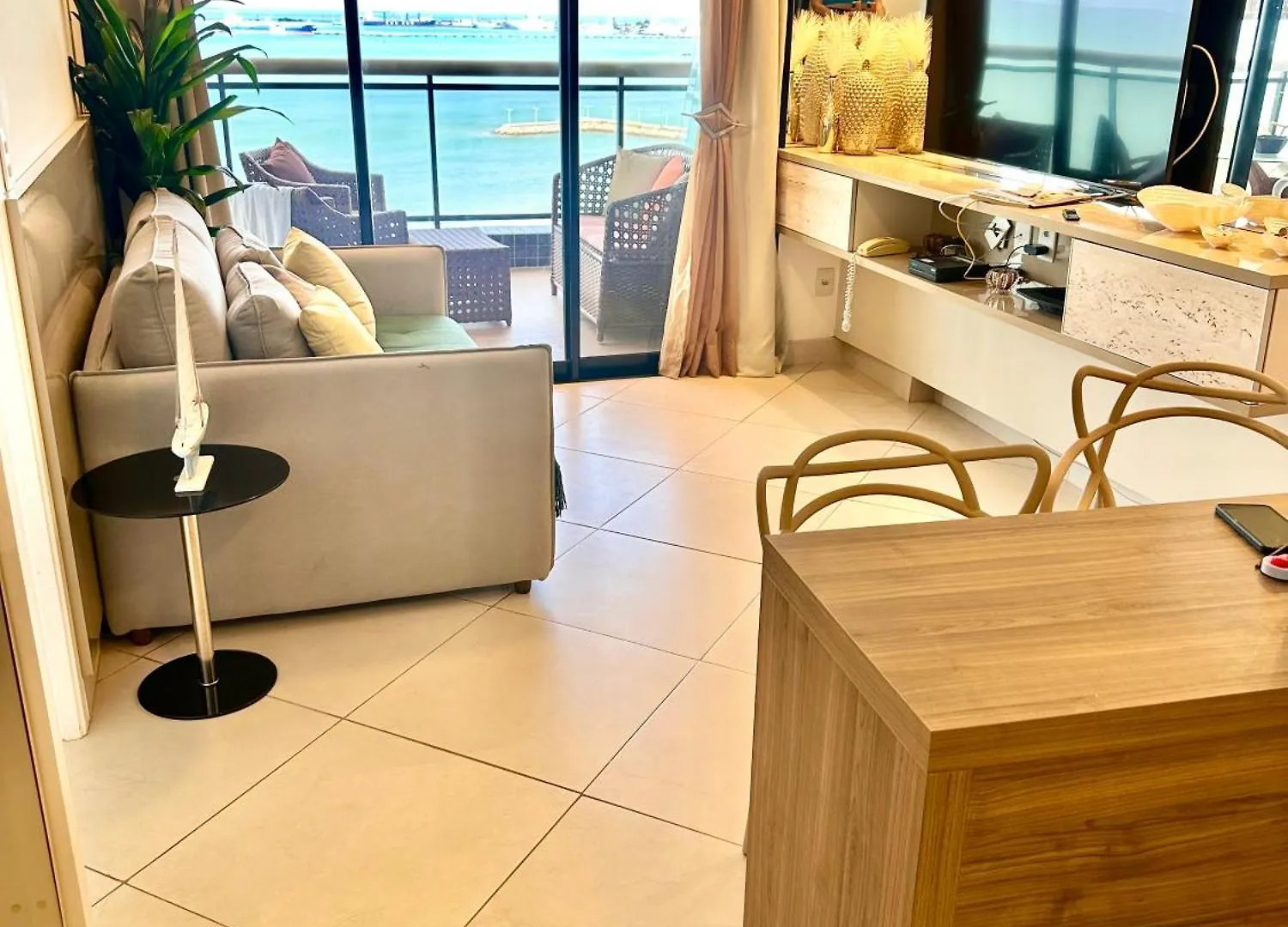 아파트 Ed Landscape Apt Luxo De 2 Quartos Frente Mar 포르탈레자